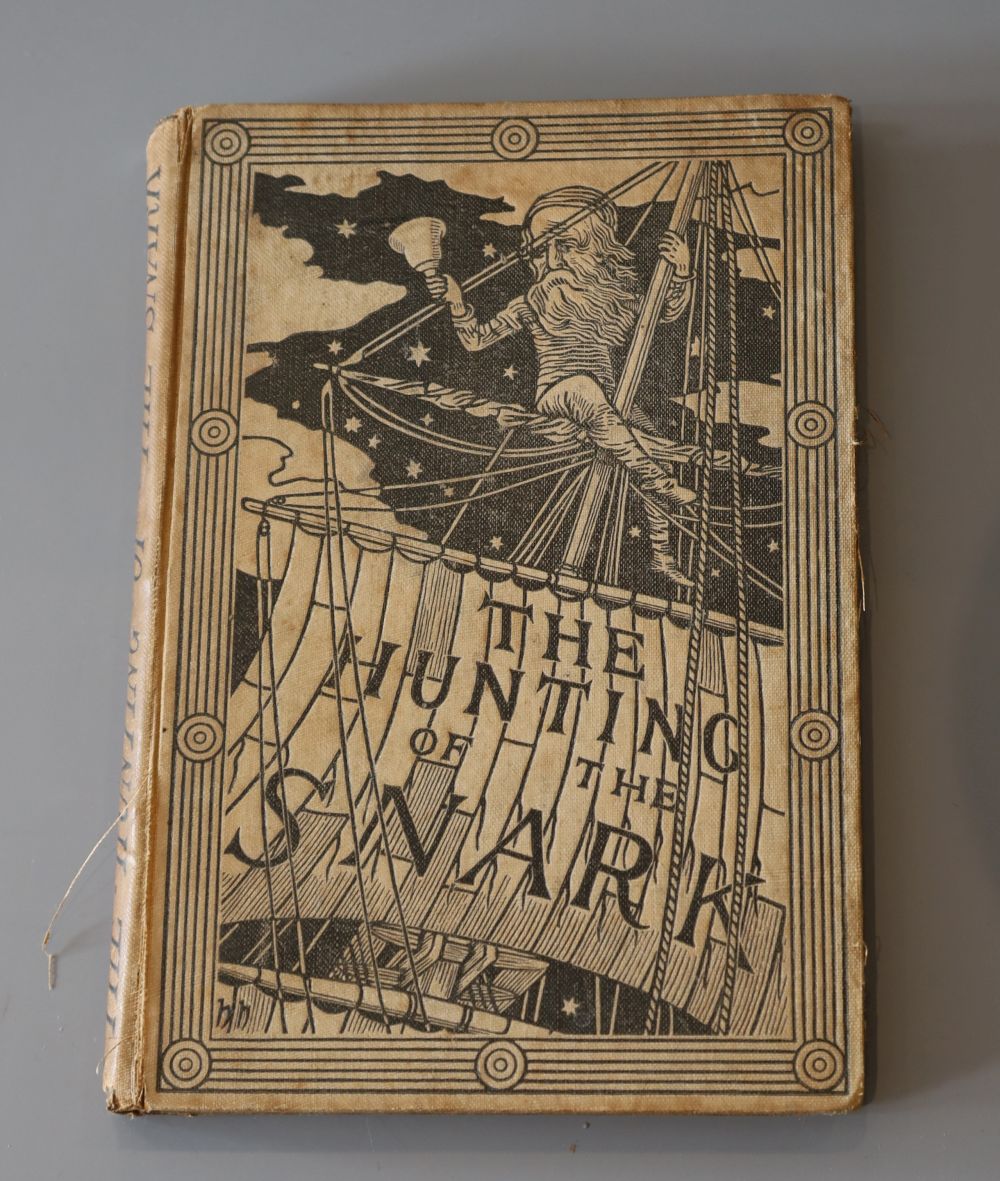 Dodgson, Charles Lutwidge - The Hunting of the Snark, 1st edition, 1st issue, 8vo, original pictorial cloth, illustrated with 9 plates